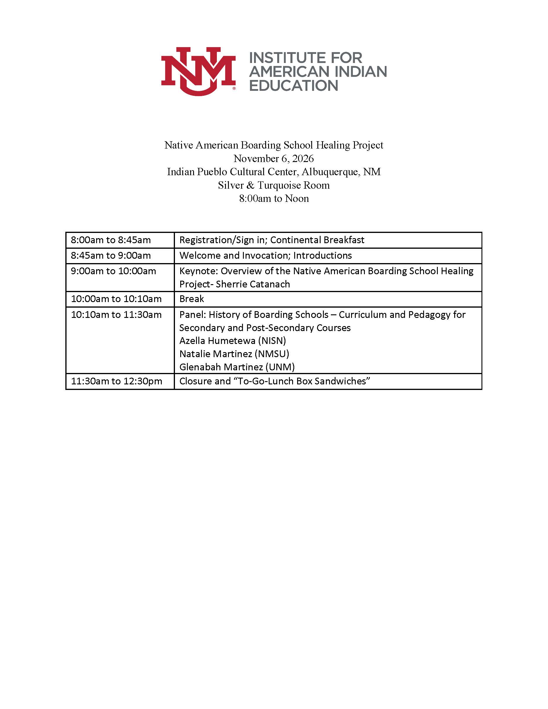 Agenda