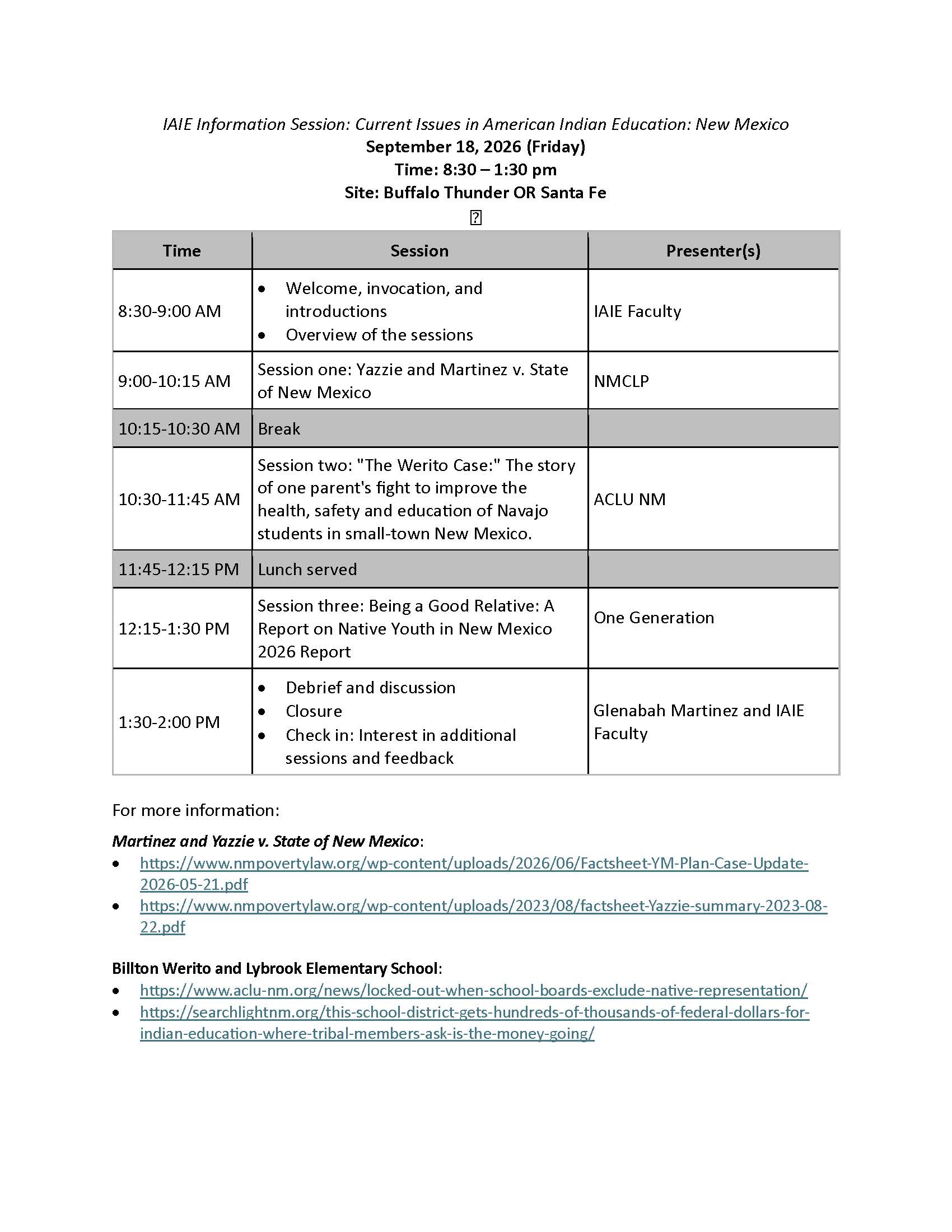 Agenda